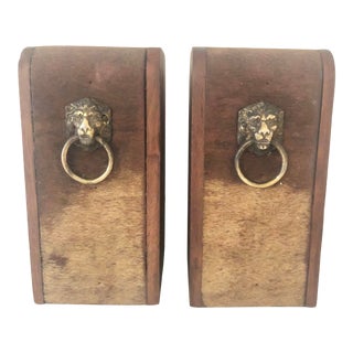 Deerskin Bookends - a Pair For Sale