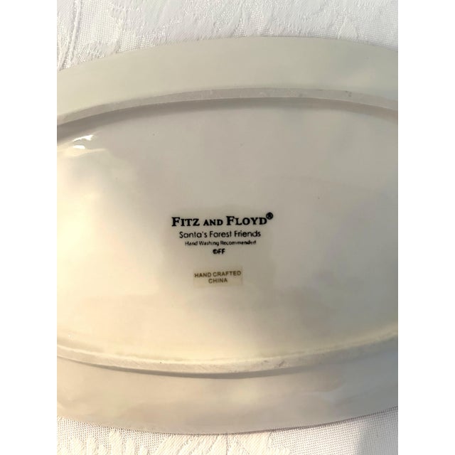 1990s Vintage Fitz & Floyd Joy Holiday Sentiment Tray For Sale - Image 5 of 5