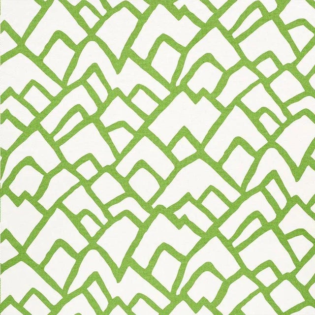 Abstract Schumacher Zimba Fabric in Lawn For Sale - Image 3 of 3