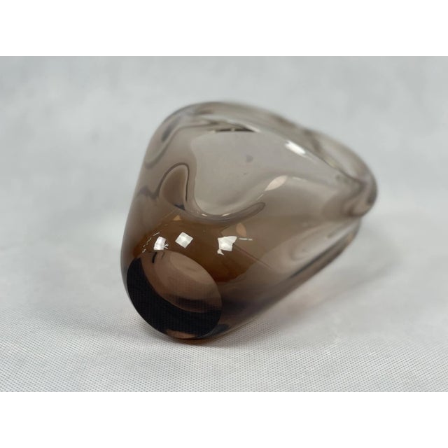 Bohemian Glass Basket attributed to Miroslav Klinger for Železný Brod, 1960s For Sale - Image 4 of 7