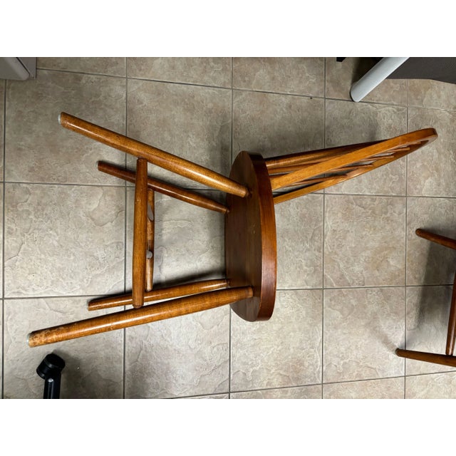 1980s 1980s Windsor Style Spindle Back Bradco Dining Chairs, Set of 4 For Sale - Image 5 of 11