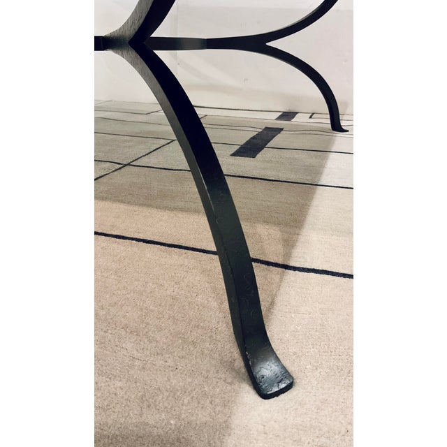 Modern Jonathan Charles Modern Large Gray Wood Paneled Coffee Table For Sale - Image 3 of 7