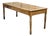 French 19th Century Walnut Farm Table with Turned Legs and Distressed Patina For Sale
