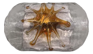 Murano Glass Wall Lamps, 1970s, Set of 2