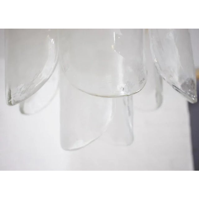 Metal Ceiling Light in Murano Glass and Brass, 1970s For Sale - Image 7 of 11