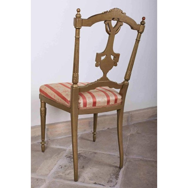 Louis XVI Childrens Chair with Mozart Fabric Seat For Sale - Image 3 of 5