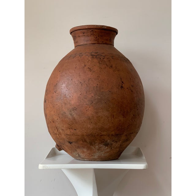 17th Century Spanish Red Terracotta Vessel, Vase, Planter With Low Tap For Sale - Image 6 of 13