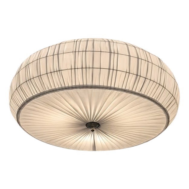 Large Finnish Model 75-204 Flush Mount attributed to Lisa Johansson-Pape for Orno / Stockmann, 1950s For Sale