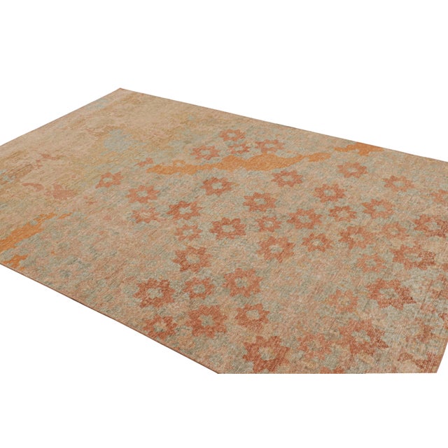 2010s Rug & Kilim’s Modern Abstract Art Rug With Colorful Floral Patterns For Sale - Image 5 of 7
