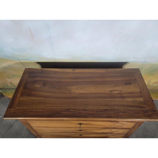 Louis Philippe Walnut Chest of Drawers For Sale - Image 9 of 13