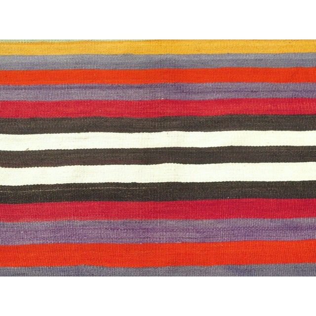 1960s Vintage Turkish Kilim Rug - 74" X 127" For Sale - Image 5 of 12