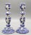 Delft Blue & White Delft Faience Candle Holders, a Pair For Sale - Image 4 of 7