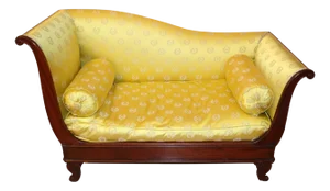 Restoration Mahogany Chaise Longue