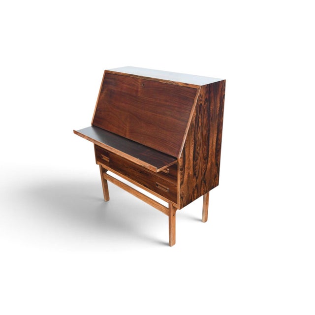 Mid 20th Century Model 68 Rosewood Secretary Desk by Arne Wahl Iversen For Sale - Image 11 of 14