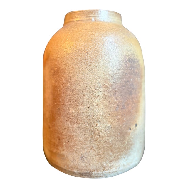 Vintage Salt Glazed Stoneware Crock For Sale