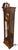 Late 20th Century Vintage Howard Miller Traditional American Style Mahogany & Burl Wood Grandfather Clock For Sale - Image 5 of 11