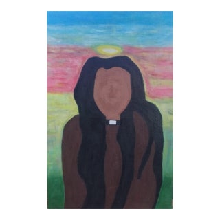The Silent Messenger, David Akolo (2026), Acrylic on Canvas For Sale