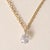 Floating Diamond Necklace 18K Gold Chain with Platinum Wire Wrap This elegant minimalist necklace features a repurposed...
