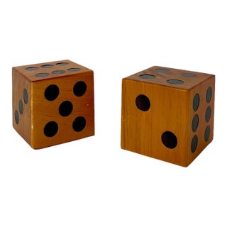 MCM Wood Dice For Sale