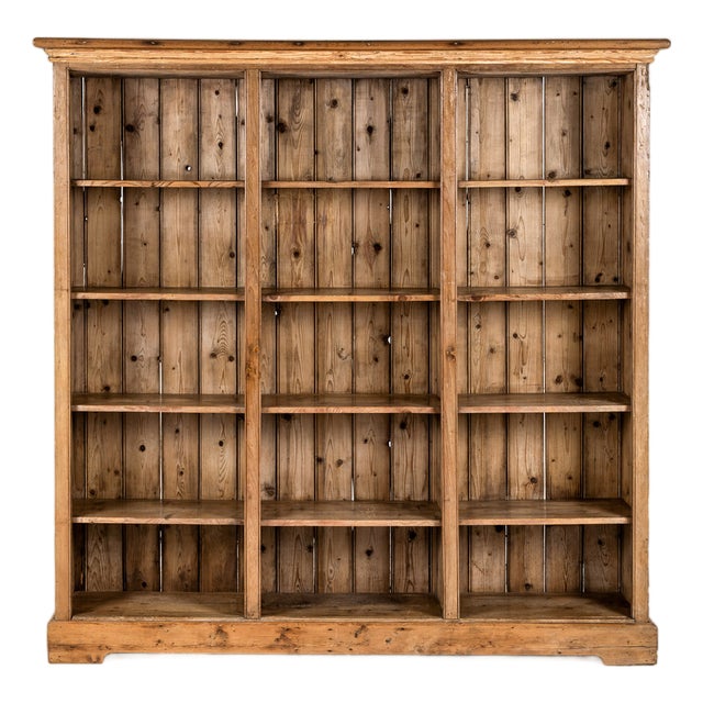 Country House Bookcase in Pine For Sale