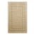 5x8 Beige Solid Gabbeh Hand-Knotted Wool Rug For Sale