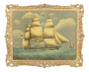 English School Artist, Malabar Sailing Ship, 19th Century, Oil Painting on Canvas