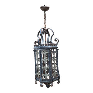 Antique Mediterranean Style Iron Lantern