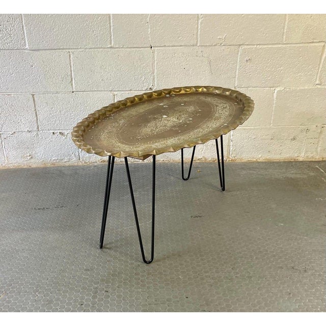 Vintage Mid Century Moroccan Turkish Coffee Tea Table For Sale - Image 10 of 10