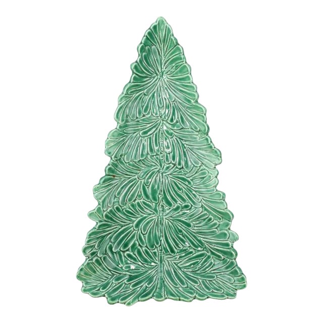Lastra Holiday Figural Tree Platter from Kenneth Ludwig Chicago For Sale