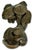 Rare & Hard to Find All Original Vintage 1930s Hubley MFG Co. #464 Fan Tail Fish Cast Iron Doorstop For Sale