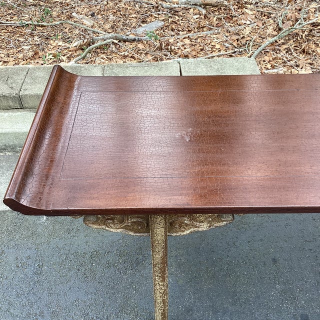 1980s Marge Carson Hollywood Regency Style Console Alter Style Table For Sale In Atlanta - Image 6 of 11