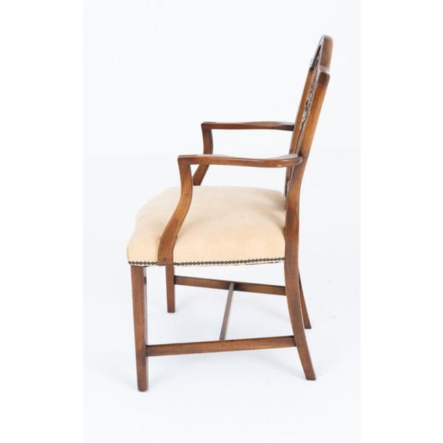 Hepplewhite Dining Chairs in Mahogany, 1920s, Set of 8 For Sale - Image 3 of 8