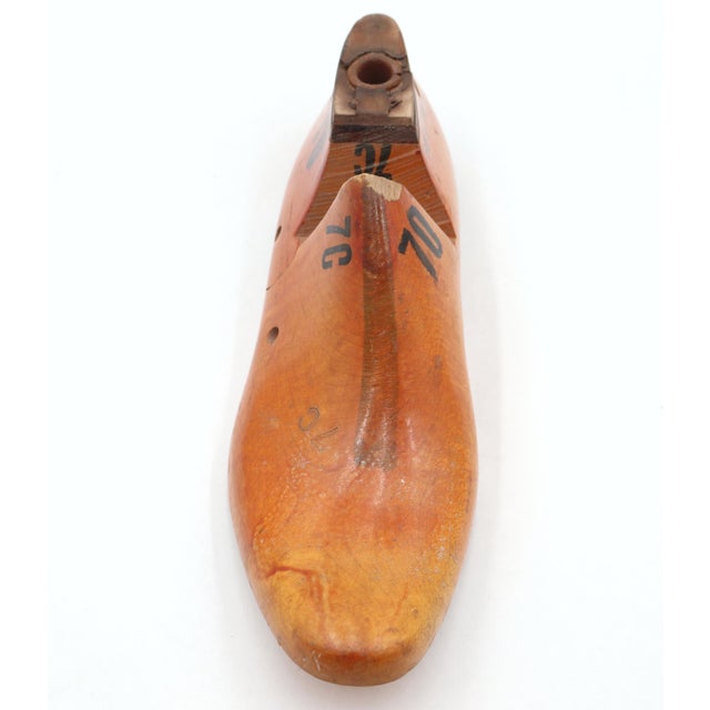 1950s 7c Wood Shoe Form Last For Sale - Image 4 of 8