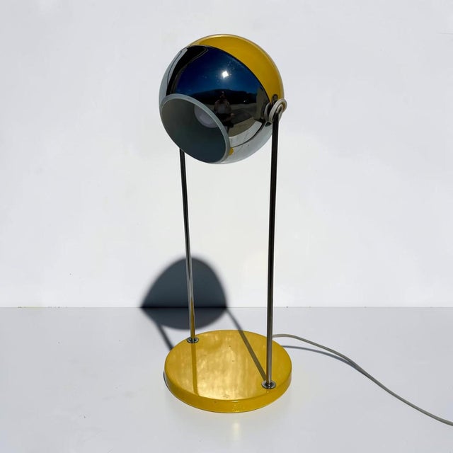 1970s Sonneman Style Atomic Eyeball Table Lamp For Sale - Image 10 of 12