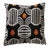 Black Contemporary Velvet Ikat Bohemian Throw Pillow For Sale - Image 8 of 8