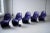 Danish Modern Violet Chairs by Verner Panton for Vitra, 1970s, Set of 5 For Sale - Image 13 of 13