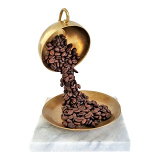 1980s Pop Art Sculpture of Coffee Cup & Coffee Beans For Sale