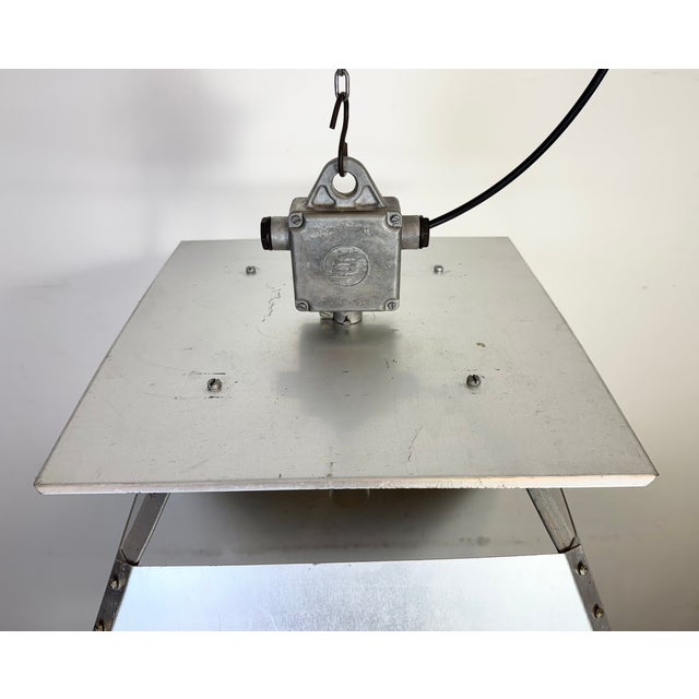 Large Industrial Factory Pendant Lamp from Elektrosvit, 1970s For Sale - Image 9 of 18