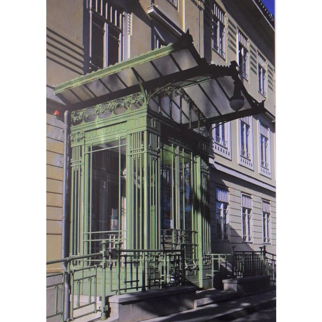 Metal Large Brass Lamp by Otto Wagner for the Steinhof Hospital Vienna For Sale - Image 7 of 8