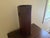 Maitland - Smith Mid-Century Octagonal Wood Umbrella Stand With Brass Lion-Head Ring Handles For Sale - Image 4 of 10