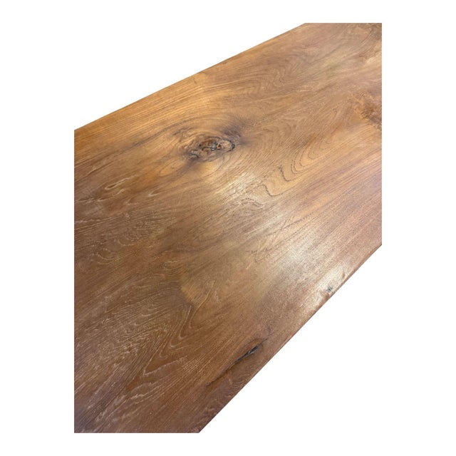 1920s 1920’s Art Deco France Swan Table, Cast Iron Base and Walnut Top For Sale - Image 5 of 7
