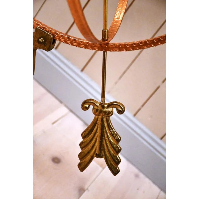 Large Swedish Wrought Copper Garden Sundial, 1960s For Sale - Image 9 of 11