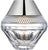 Modern Waterford by Visual Comfort Signature Copper Coast 5" Rechargeable Accent Lamp in Polished Nickel with Clear Crystal For Sale - Image 3 of 3
