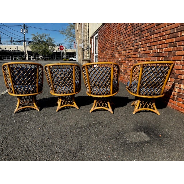 1980s 1980s Set of 4 Bentwood Game Chairs For Sale - Image 5 of 12
