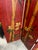 1970s 1970s Crimson Red Bamboo Themed Room Divider Coromandel Screen For Sale - Image 5 of 5