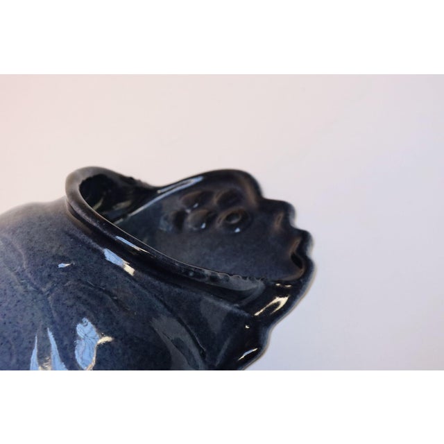 Mid-Century Modern Studio Pottery Blue Ombré Letter Holder by Deanna Nichols For Sale - Image 17 of 18