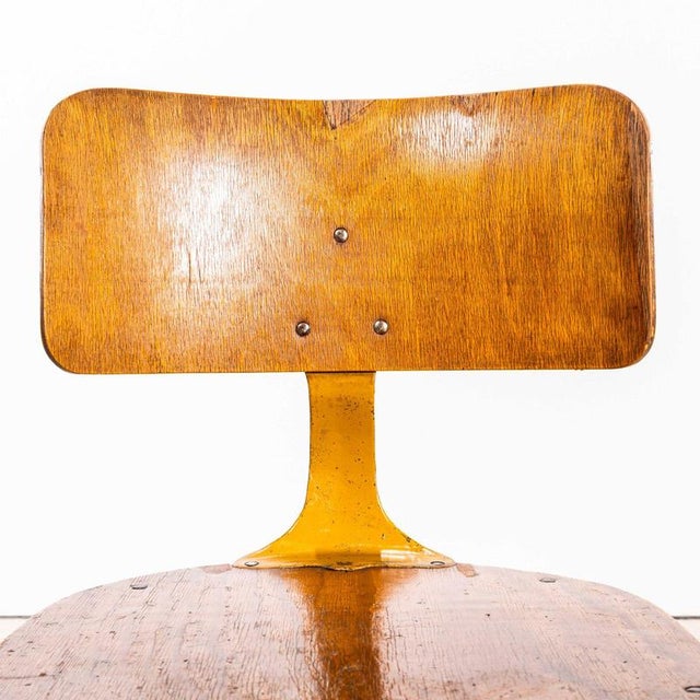 1950s Swivel Desk Chair Sprung Seat by Giroflex, 1950s For Sale - Image 5 of 11