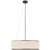 Palati Large Hanging Shade in Bronze with Linen Shade Designer: Ian K. Fowler Fixture Height: 7.75" Min. Custom Height:...