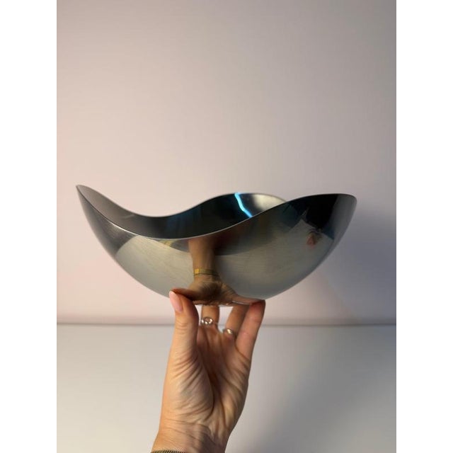Silver Small Bloom Bowl by Helle Damkjær for Georg Jensen For Sale - Image 8 of 11