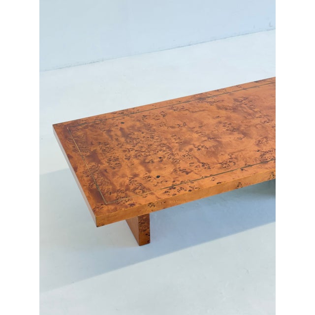 Vintage Coffee Table in Burl Wood by Smania, 1960s For Sale - Image 6 of 14